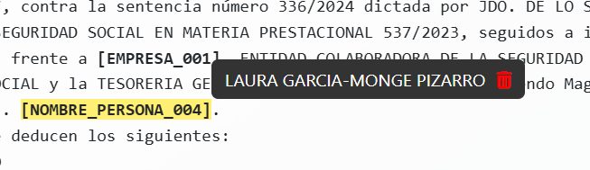Revisa el resultado, añadiendo o quitando etiquetas según necesites (puedes apoyarte en la revisión automática por IA).